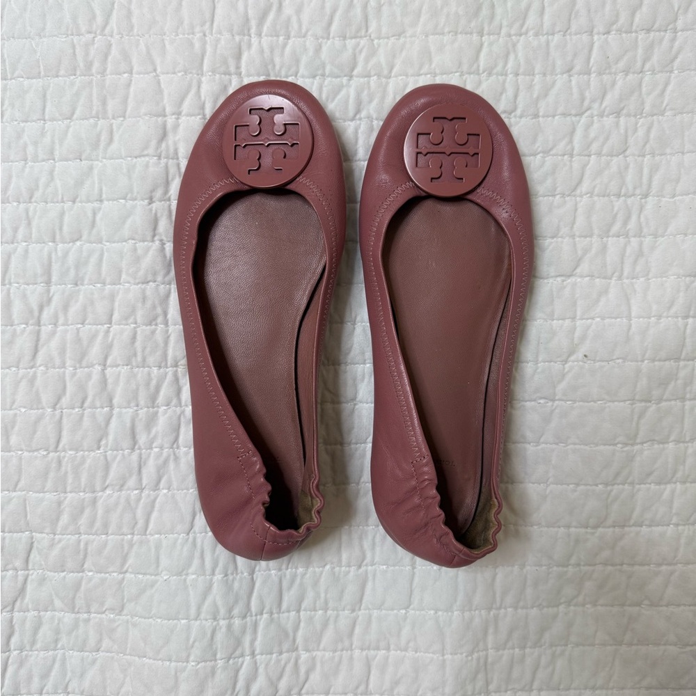 Tory Burch Minnie Travel Ballet 8.5 Pink